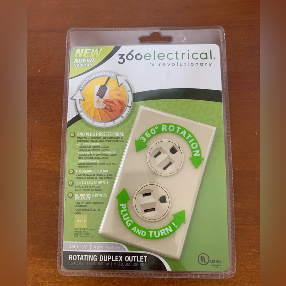 360 Electrical Rotational Duplex Outlet